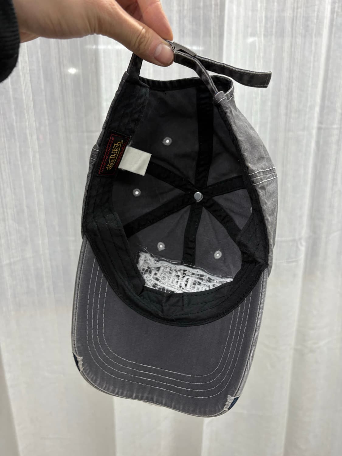 VonDutch 본더치 y2k 데미지 볼캡 모자 상품이미지4