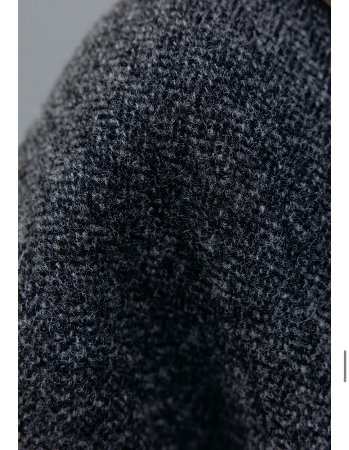 네세서리 헤링본 후드 코트 차콜 상품이미지4