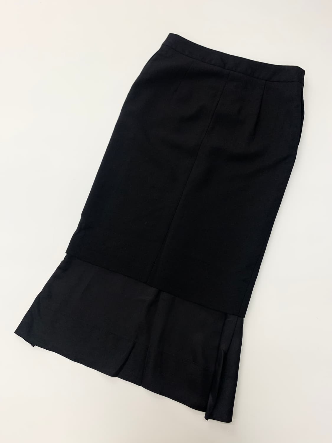 Maison Margiela 메종 마르지엘라 블랙 울 레이어드 스커트 상품이미지7