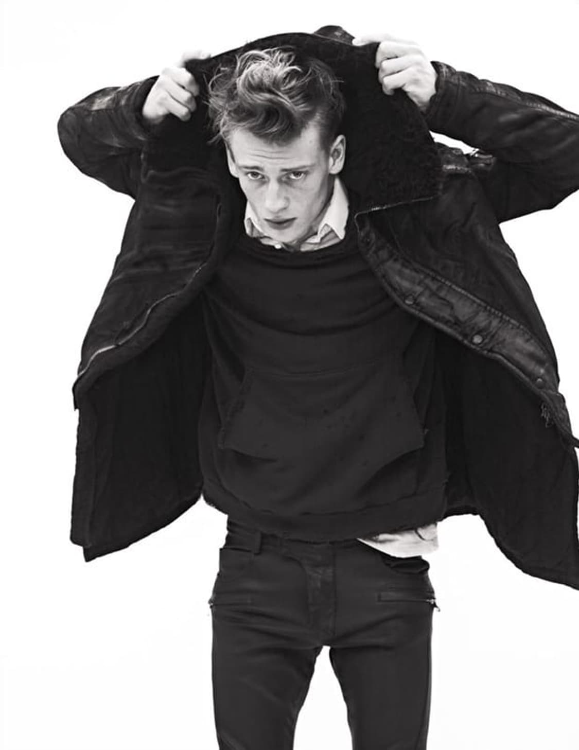 데카르넹 발망 fw10 왁스드 봄버 상품이미지8