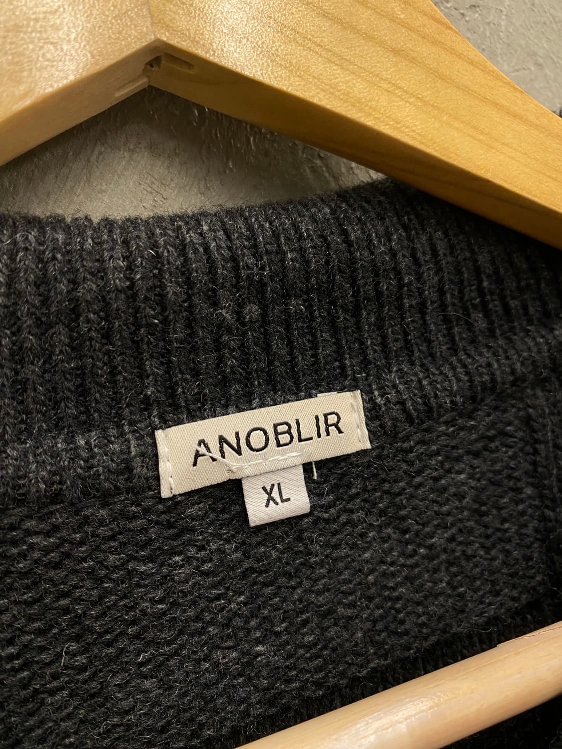 [XL] ANOBLIR 미니멀 투웨이 니트집업 상품이미지6