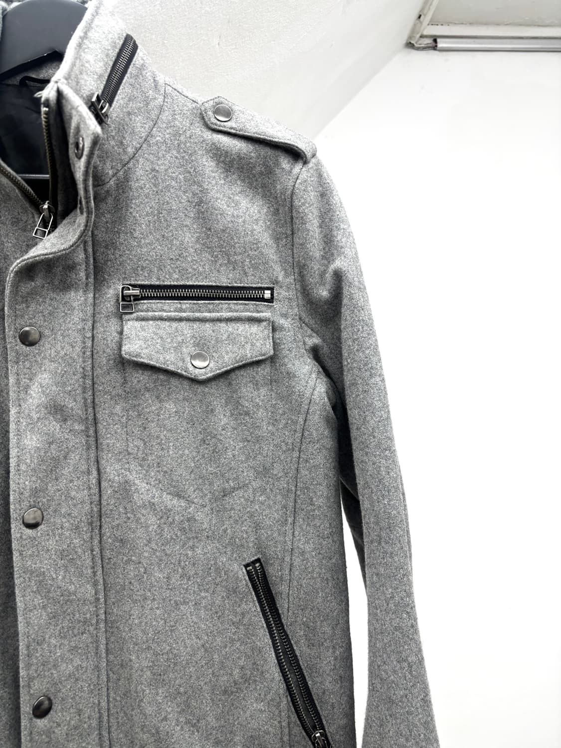 Semantic design gray gimmick jacket    상품이미지5