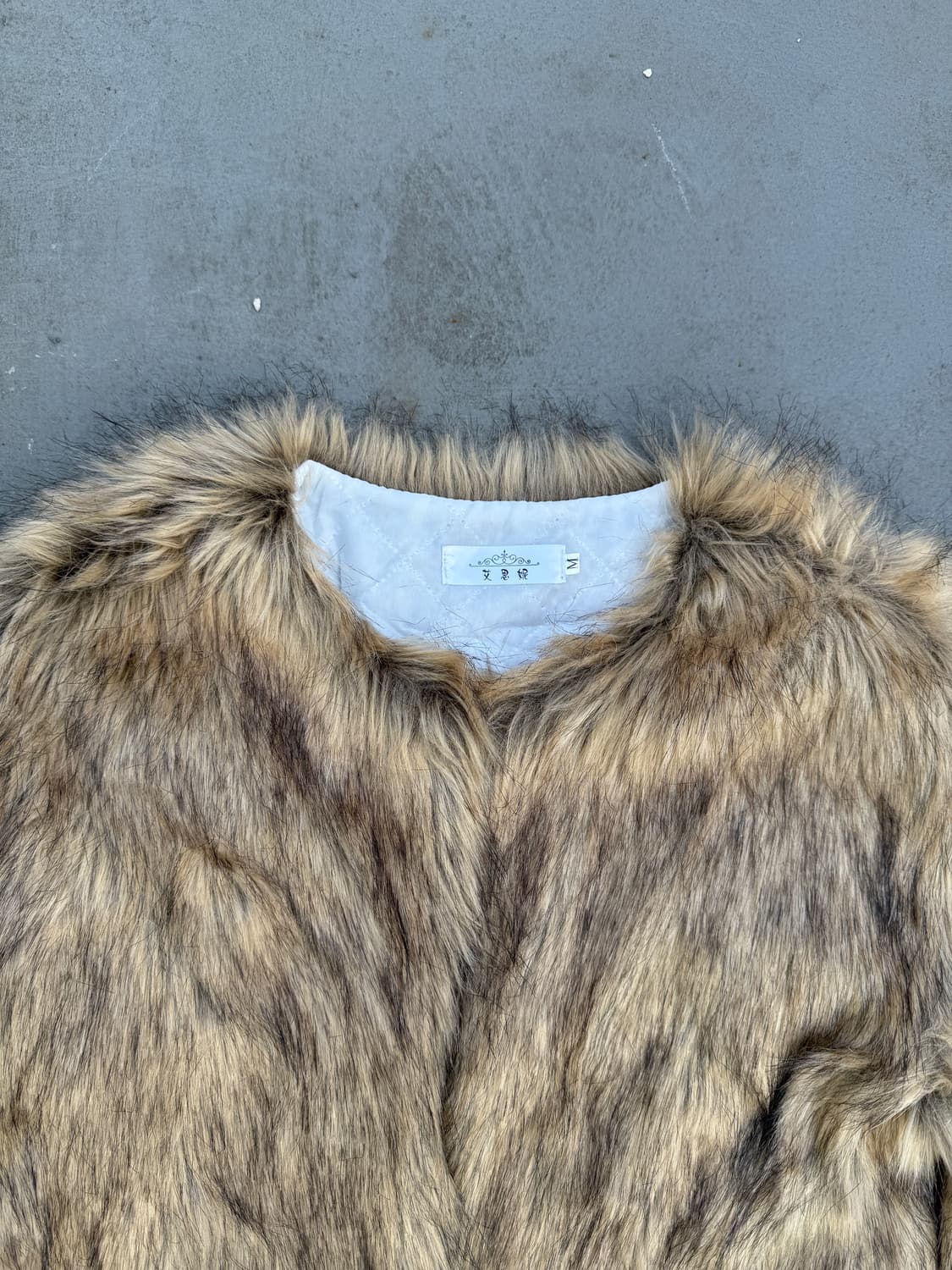 빈티지 퍼 크롭 자켓 상품이미지3