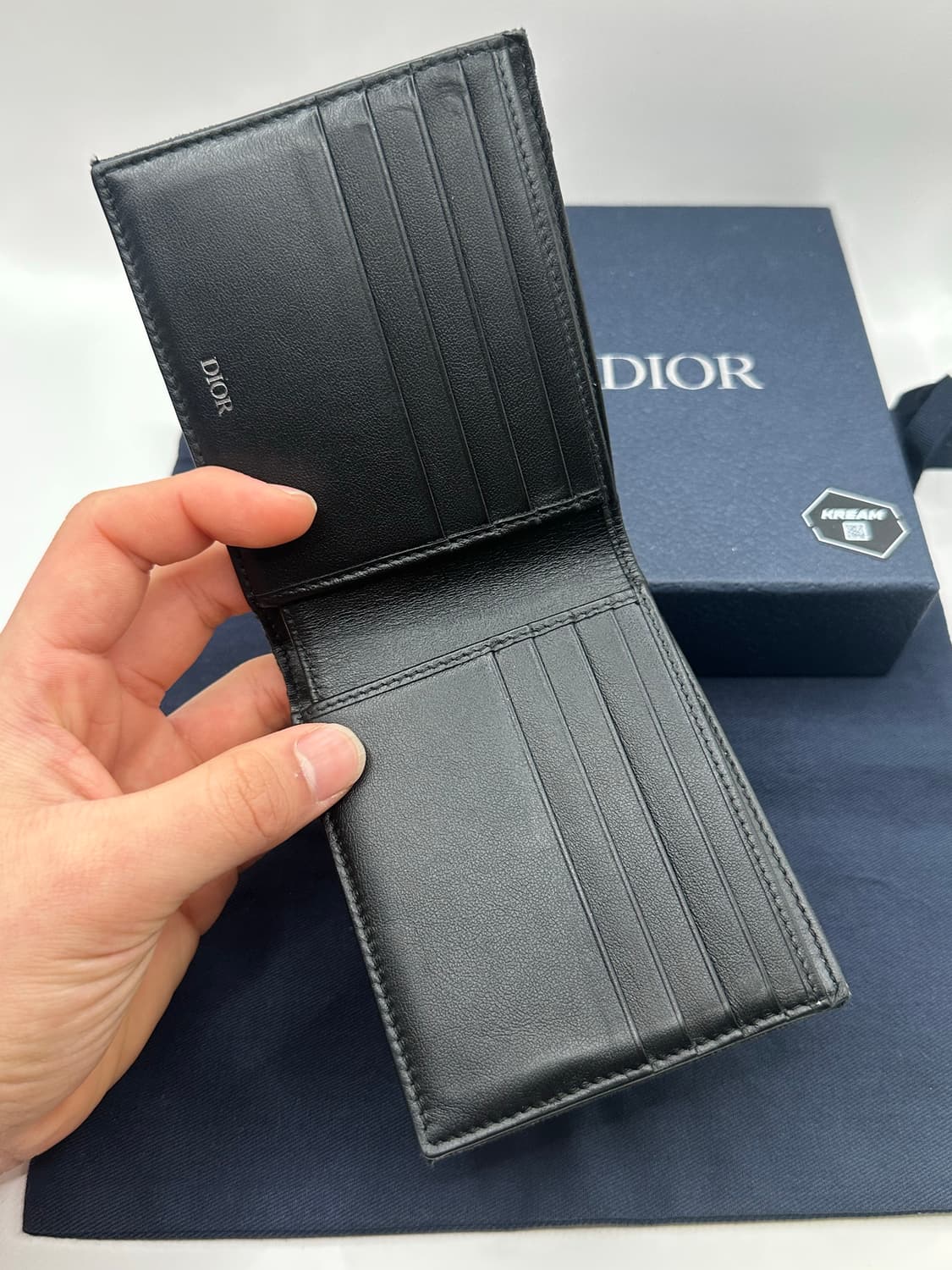 디올 오블리크 반지갑 블랙 상품이미지2