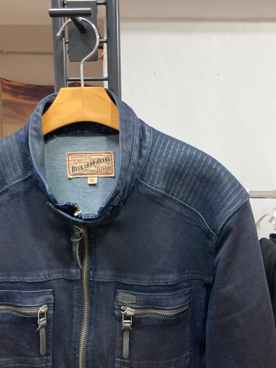 버커루 왁스 코팅 라이더 자켓 상품이미지7