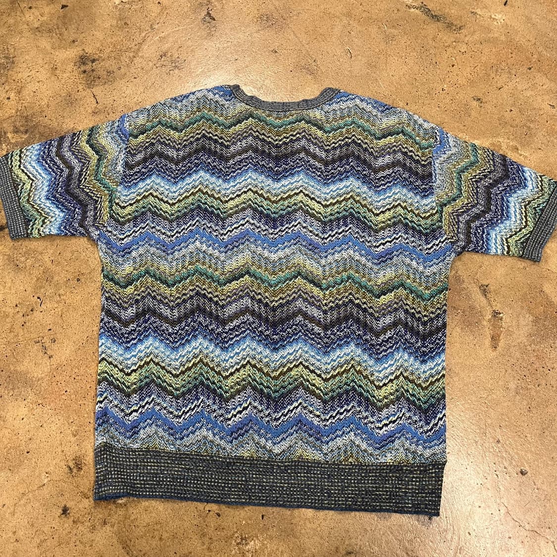 [정품/5] 미쏘니 반팔 니트 Multicolor 지그재그 패턴 b13 상품이미지3