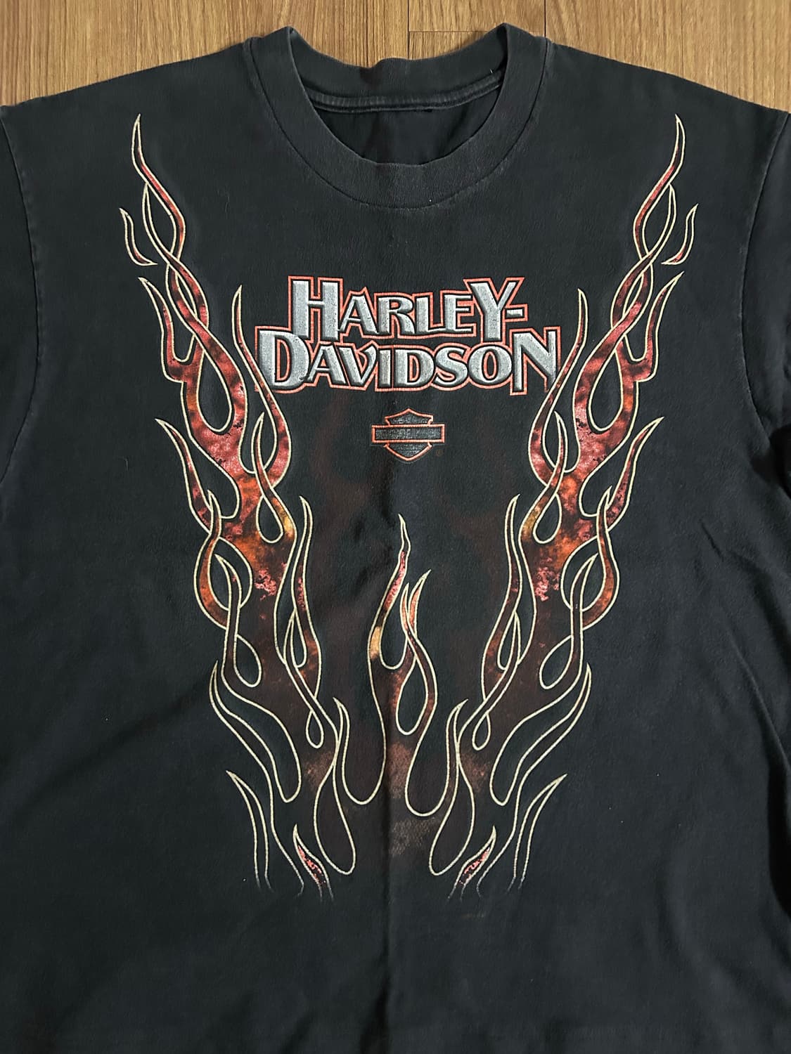 90s 빈티지 할리데이비슨 플레임 반팔 티셔츠 상품이미지3