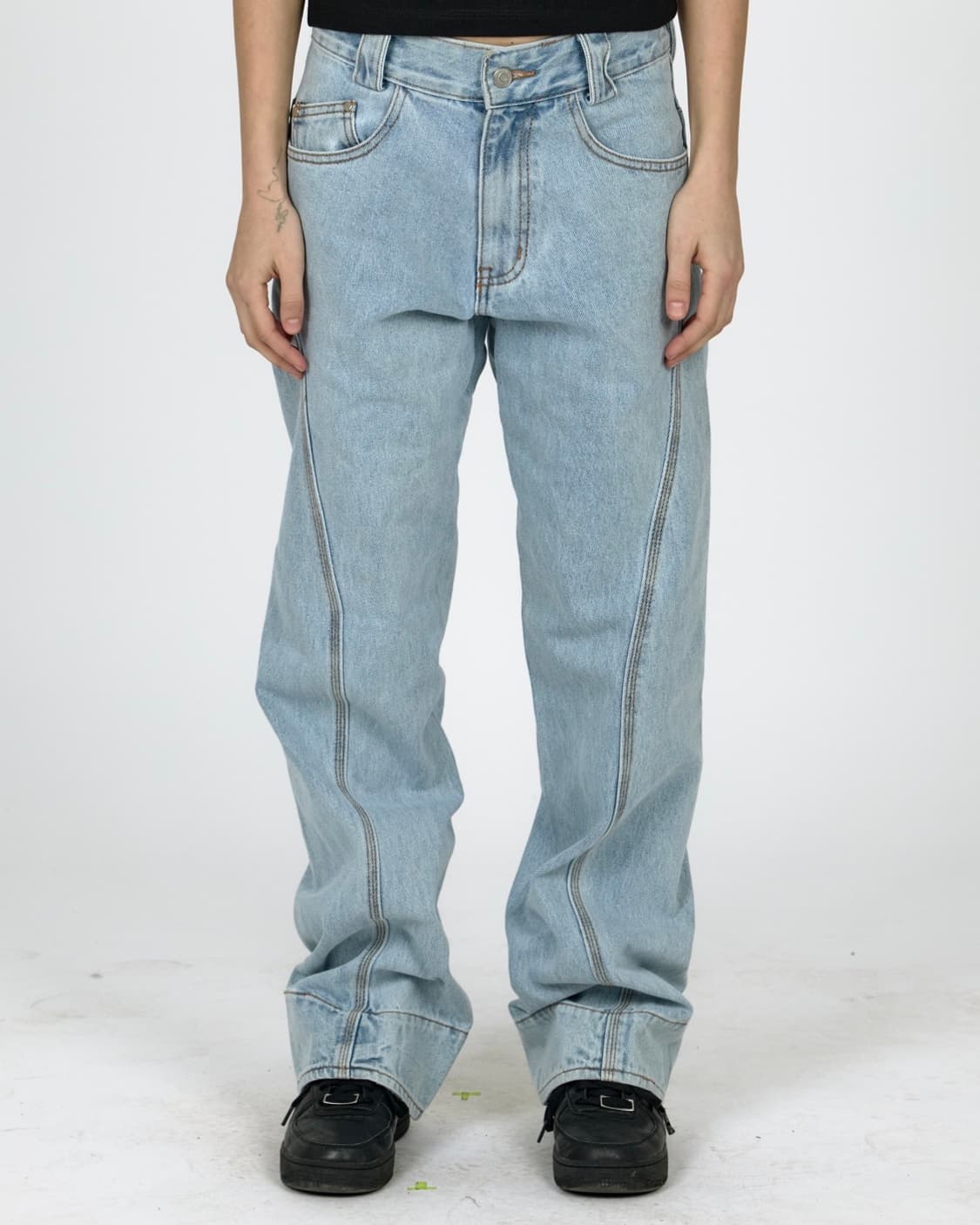 플라스틱프로덕트 드림프트 데님 팬츠 상품이미지3