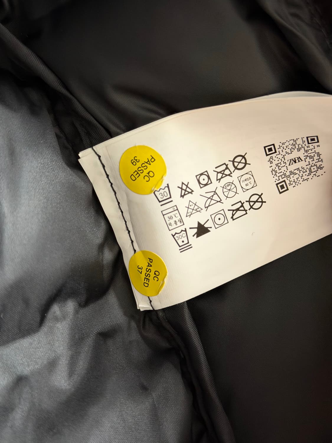 자라 경량 패딩 L (워터 레펠런트 라이트 패딩 점퍼) 상품이미지8