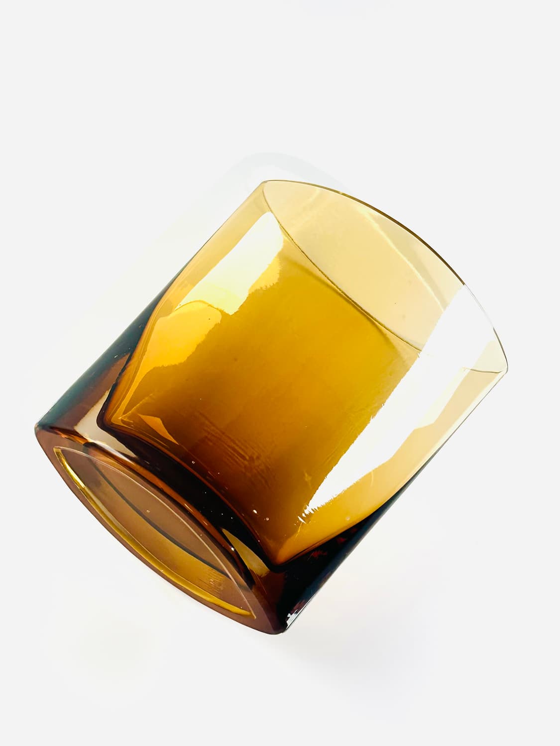 Polish vintage Krosno oval amber vase 상품이미지6