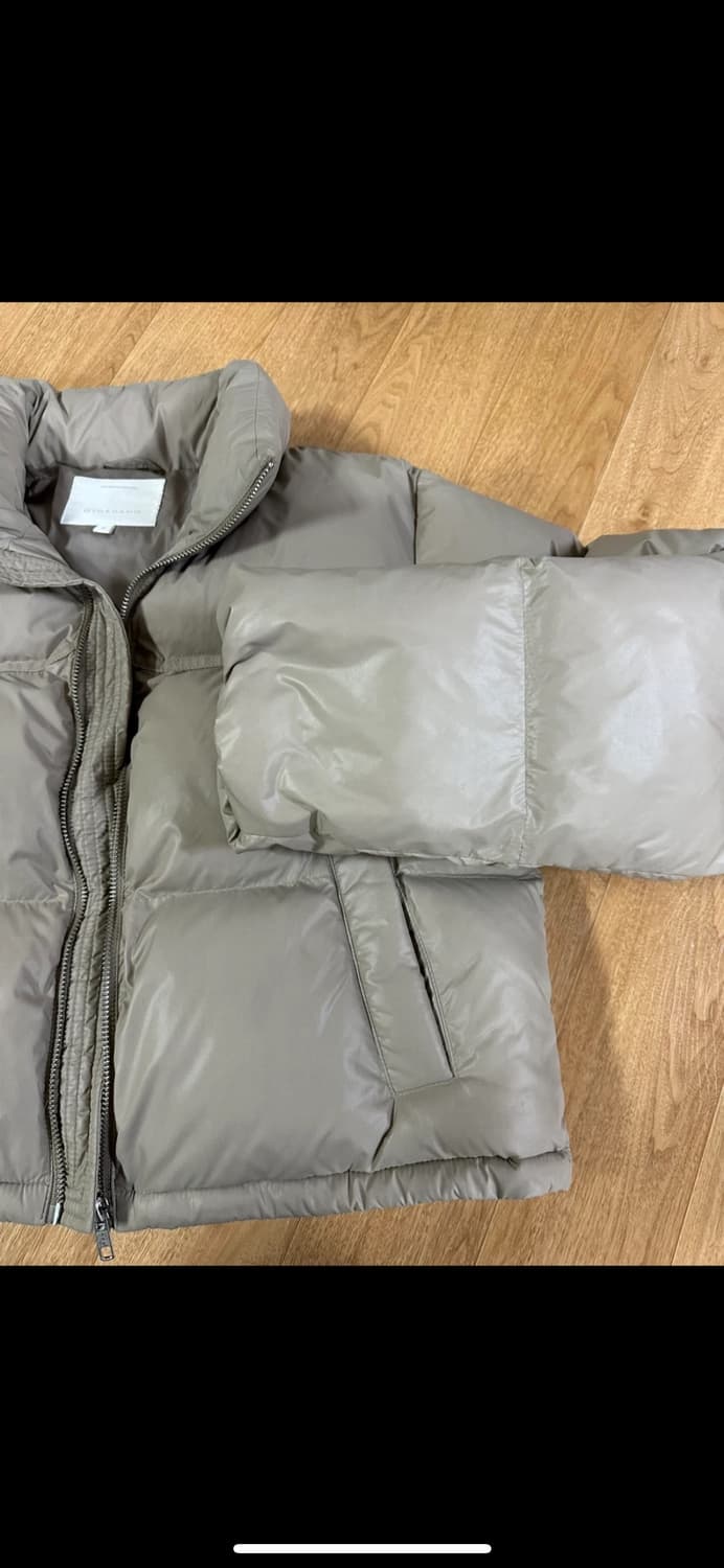 지오다노 한소희 숏패딩 베이지 S 상품이미지3