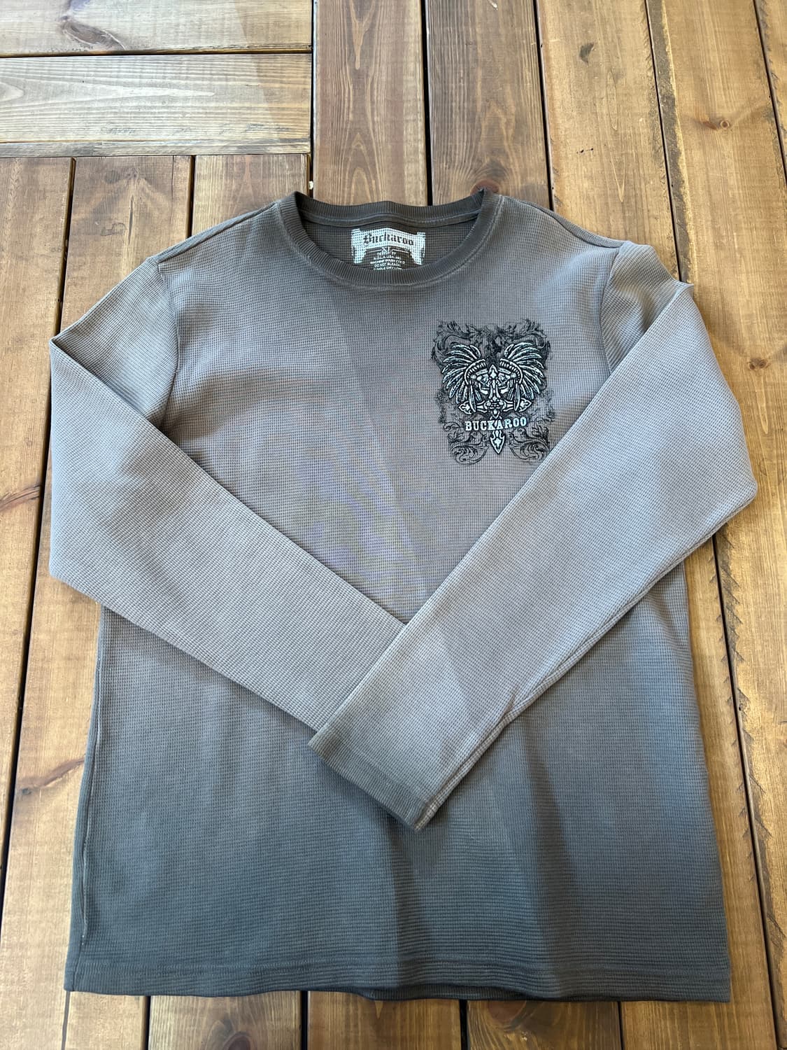 Buckaroo 브라운 패치 니트 상품이미지8