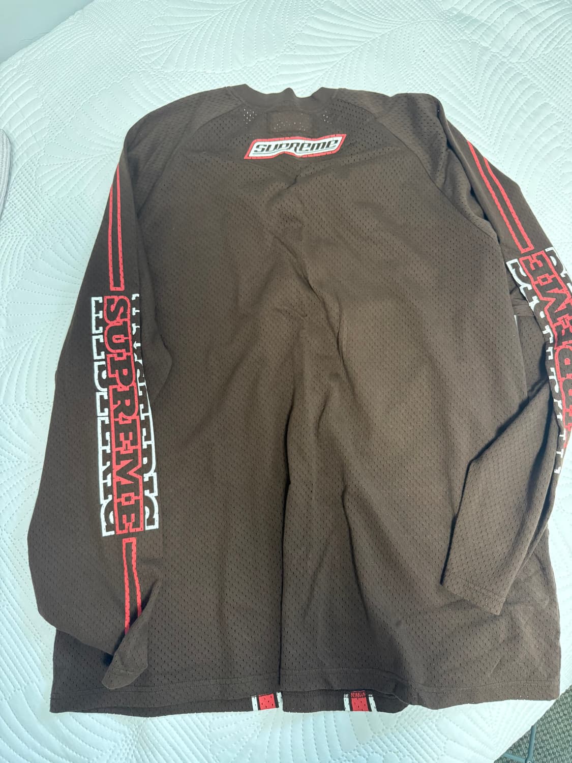 [XXL] 슈프림 x 히스테릭 글래머 메쉬 롱슬리브 탑 브라운 - 24F 상품이미지3