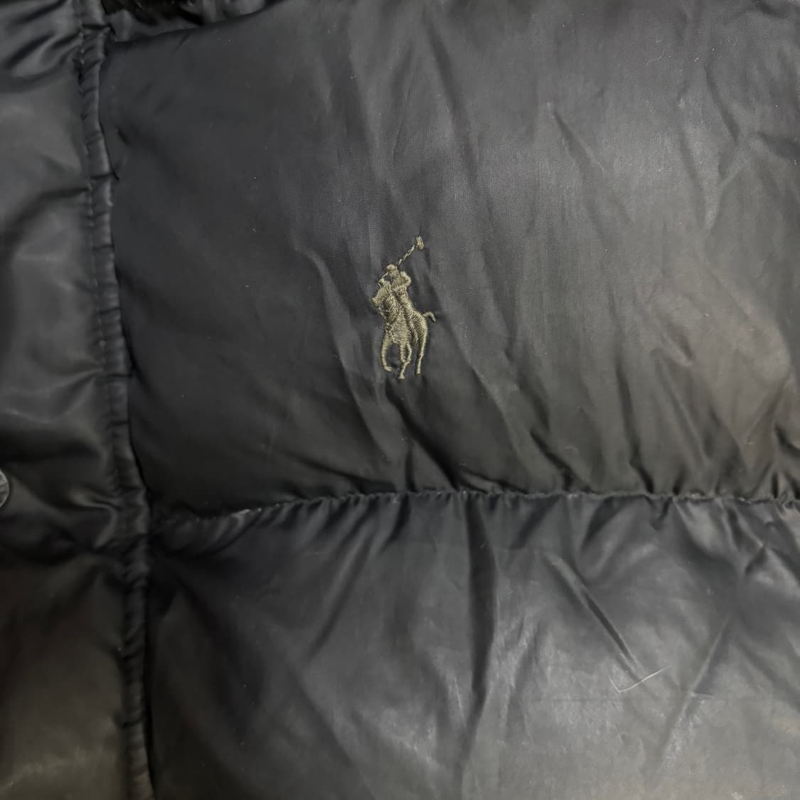 90s 폴로 랄프로렌 블랙 덕다운 패딩조끼 베스트 상품이미지2