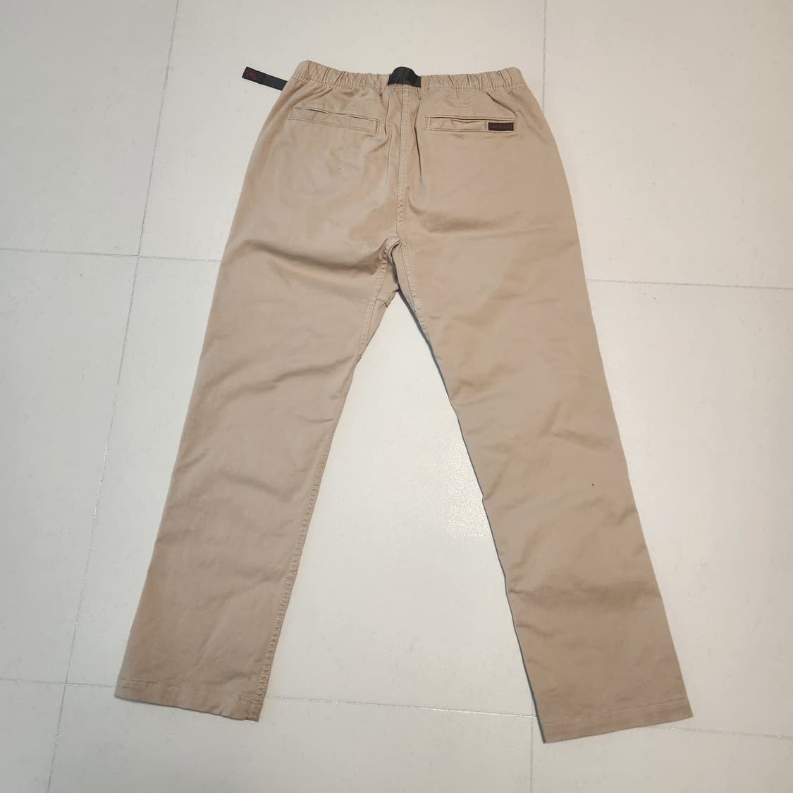 그라미치 베이지색 벨트 면바지 상품이미지3