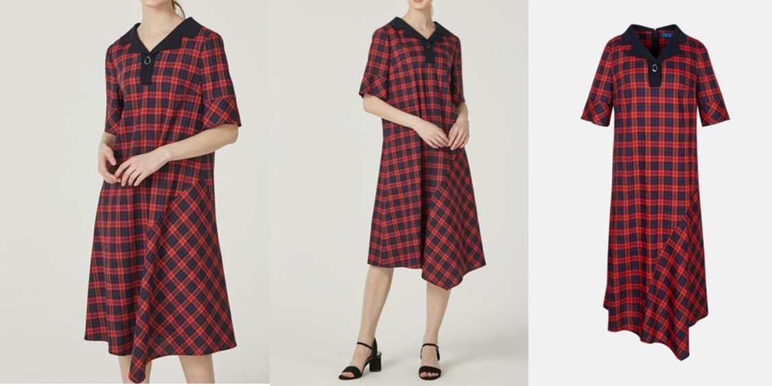 (55size) KEITH 헤리티지 체크원피스 KNM3124 상품이미지3
