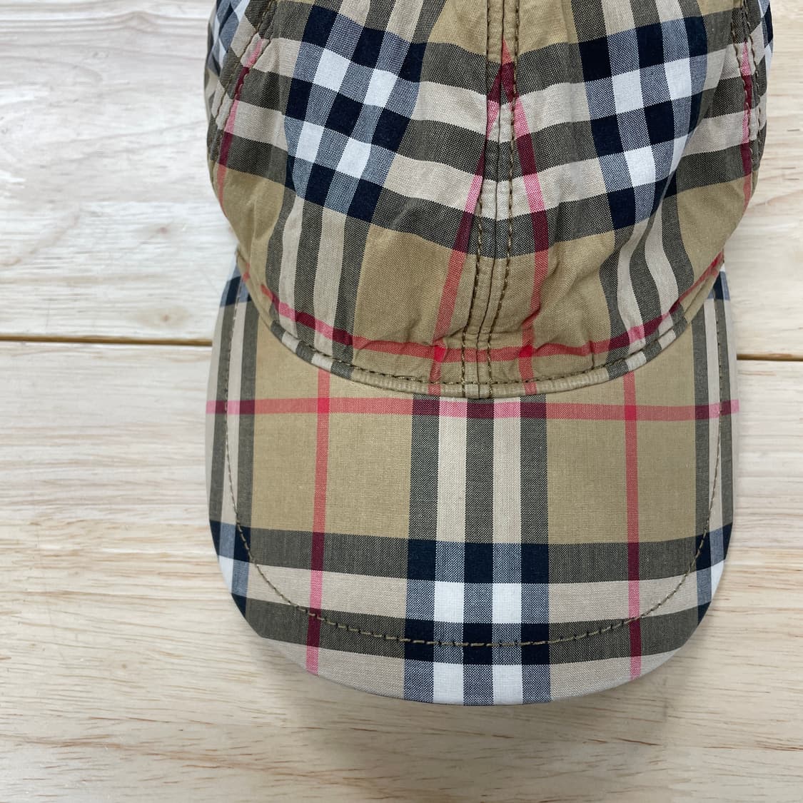 버버리 체크 볼캡 M/L 상품이미지3
