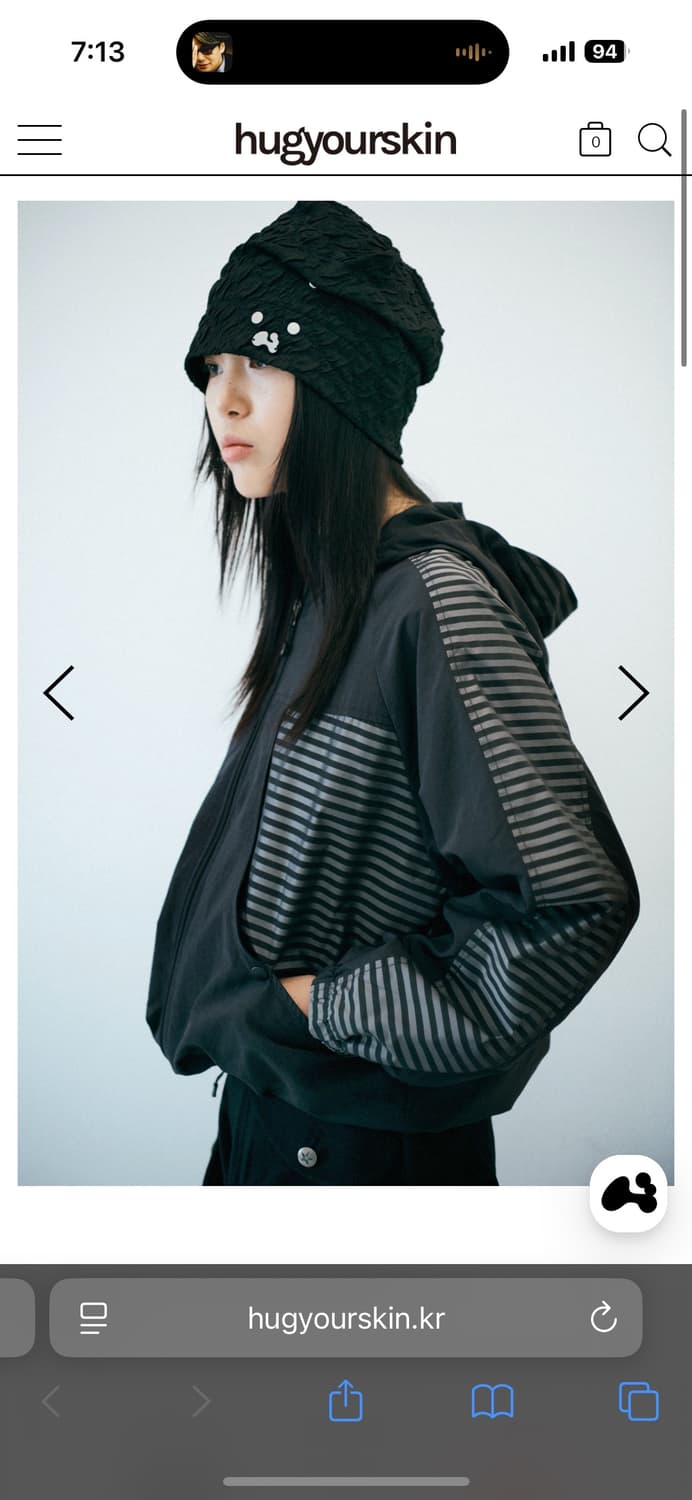 허그유어스킨 stripe wind-breaker 상품이미지4