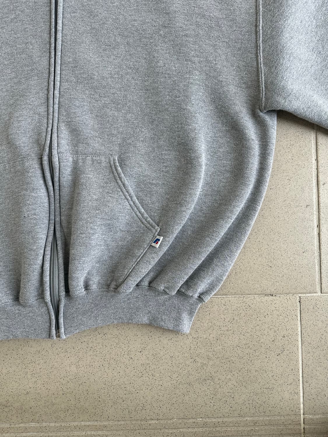 00s 빈티지 러셀 후드집업 그레이 XL 상품이미지3