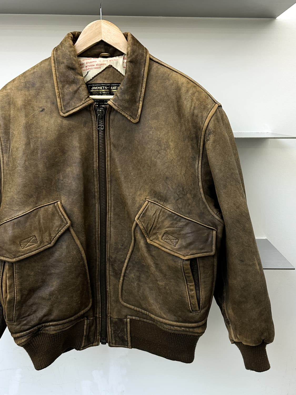 빈티지 U.S.A.F 타입 A-2 레더 자켓 상품이미지2