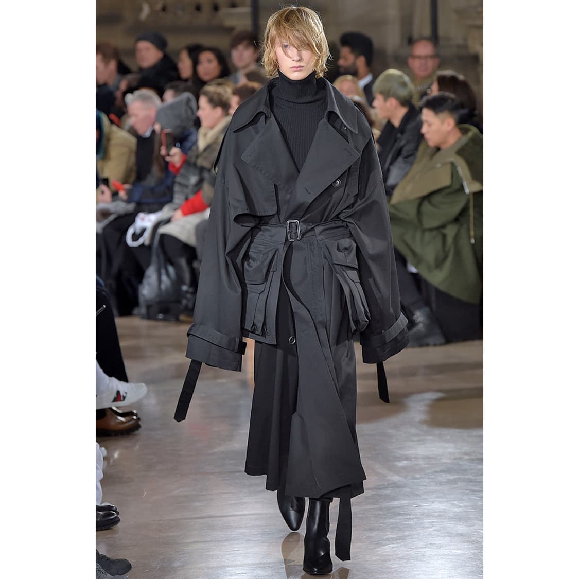 준지 | 17FW 컬렉션 낙하산 트렌치코트 | 블랙 | 44 상품이미지10