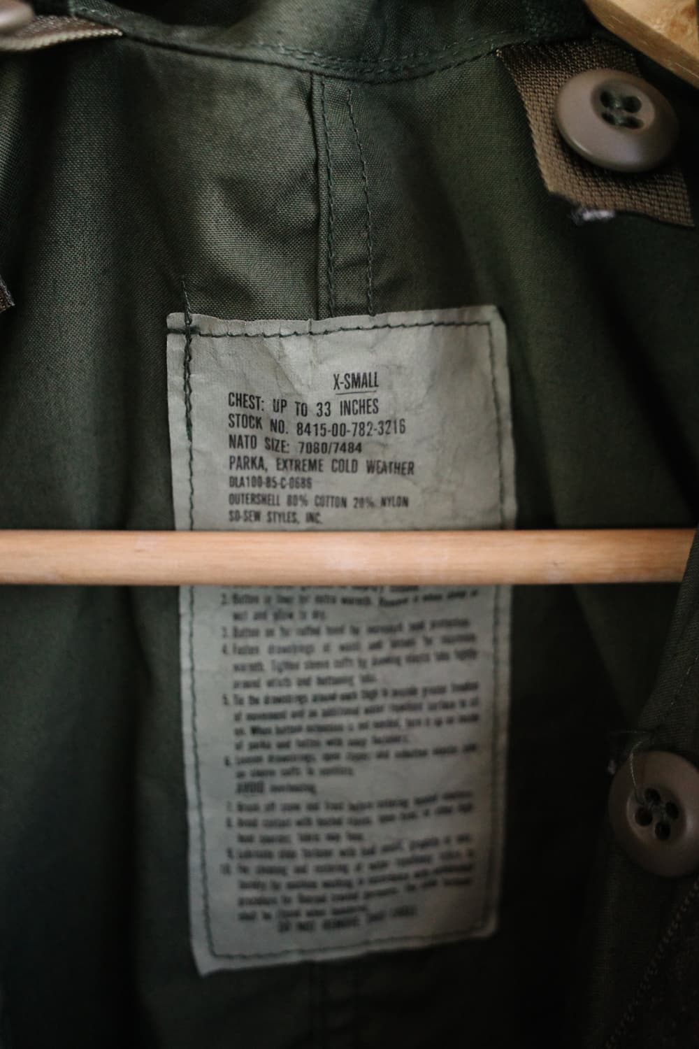 M-65 오리지널 피쉬테일 개파카  상품이미지10