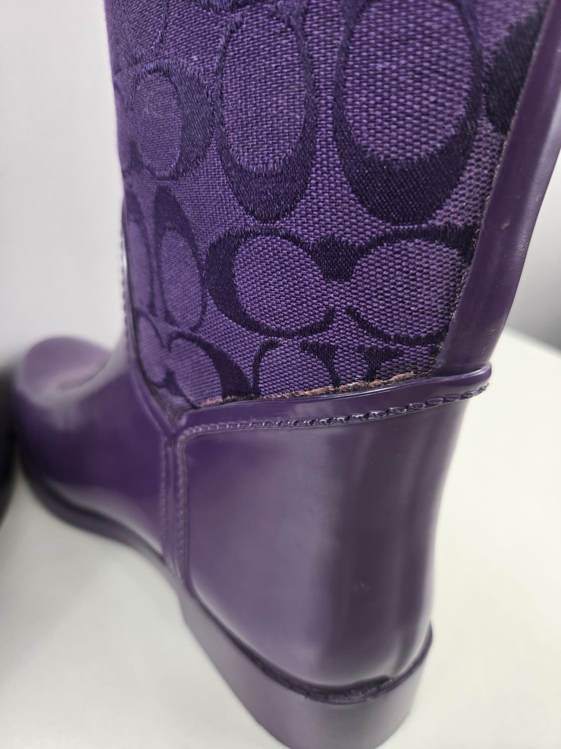 COACH 코치 레인 부츠 장화 8B 245-250 신발 정품 상품이미지8