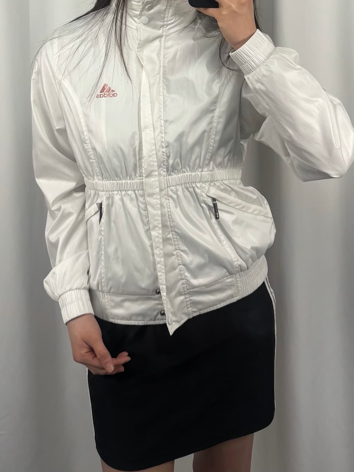 아디다스 화이트 바람막이 상품이미지3