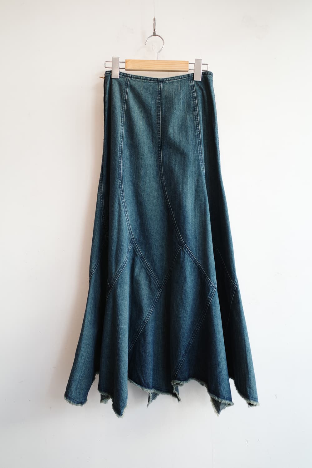 Japan brand 컷오프 데님 롱 스커트 (24인치) 상품이미지6