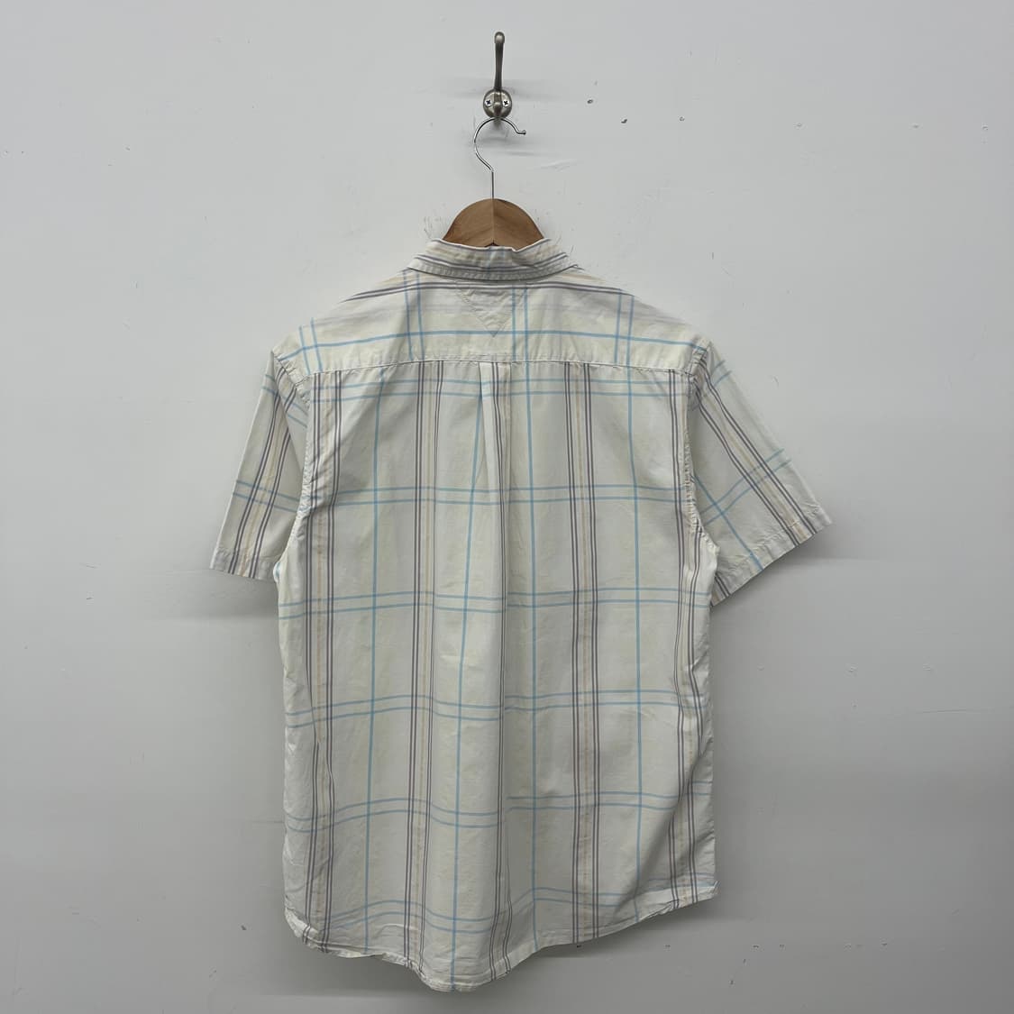 타미힐피거 체크 반팔 셔츠 여2XL 상품이미지6