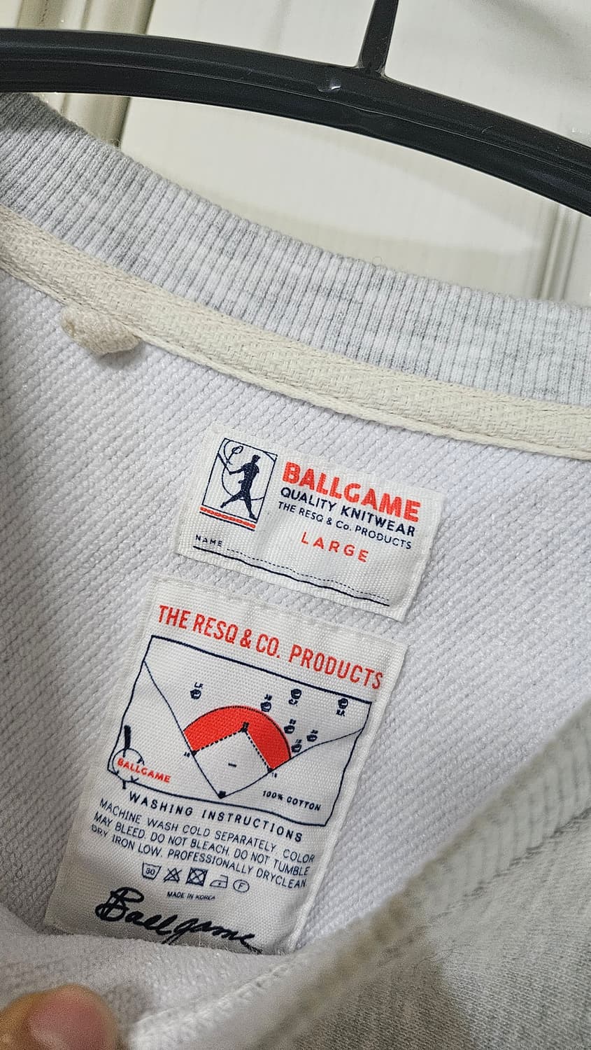더레스큐 베이스볼 게임 스웻셔츠 L 상품이미지2