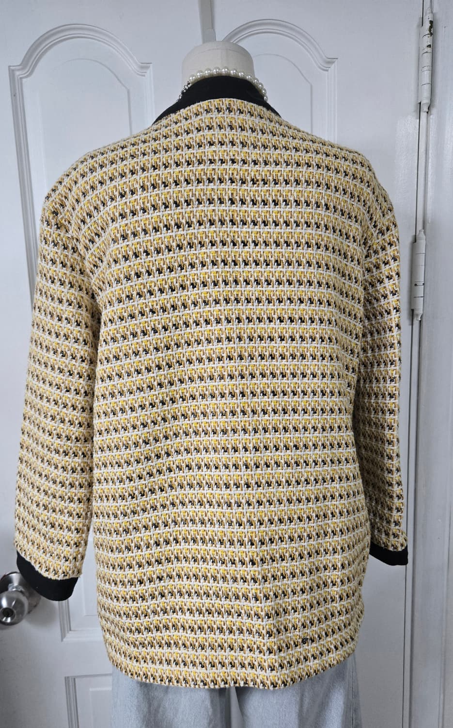 마쥬 옐로우 트위드가디건 상품이미지5