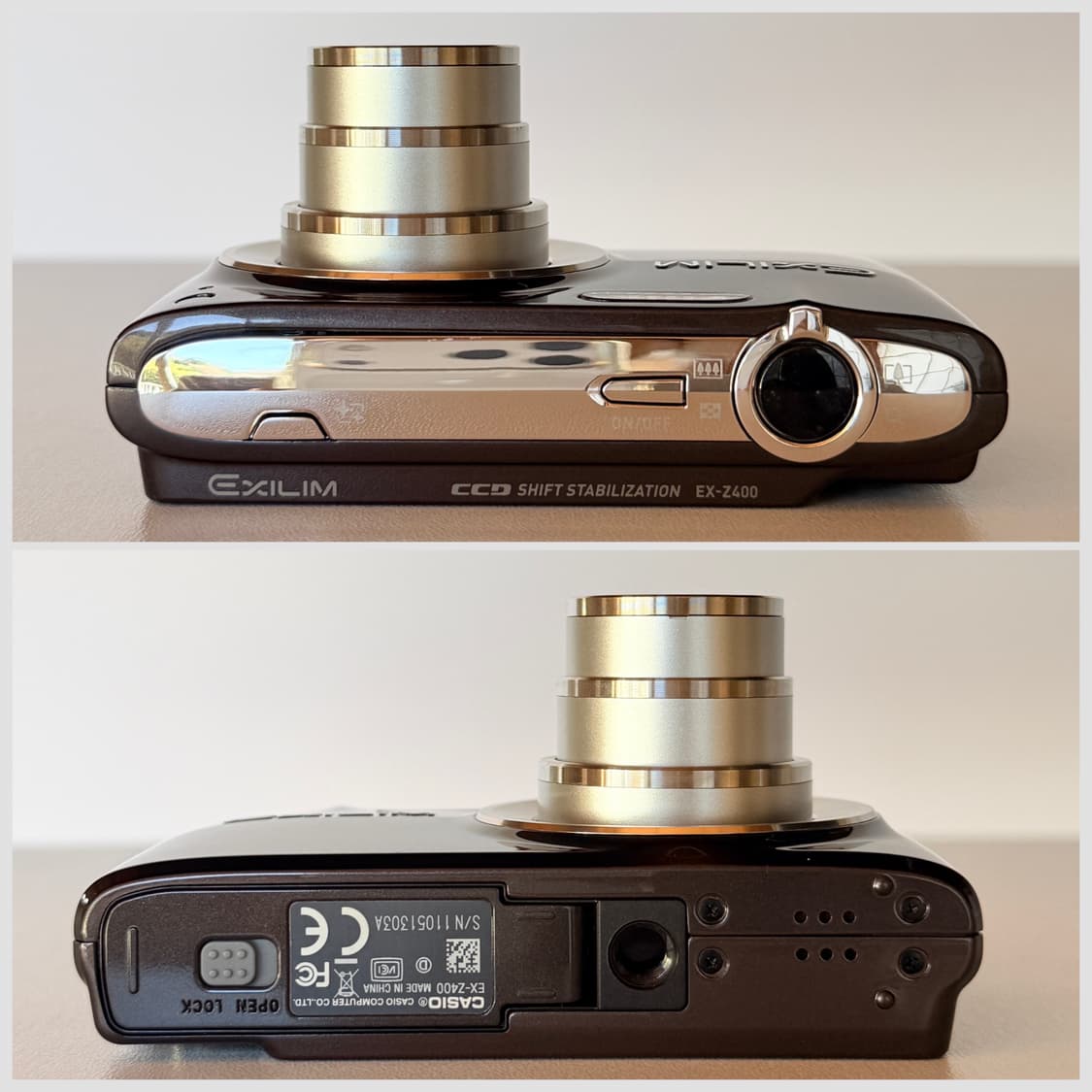 ✨태연 픽 풀박셋✨카시오 엑슬림 EX-Z400 초코브라운 상품이미지7