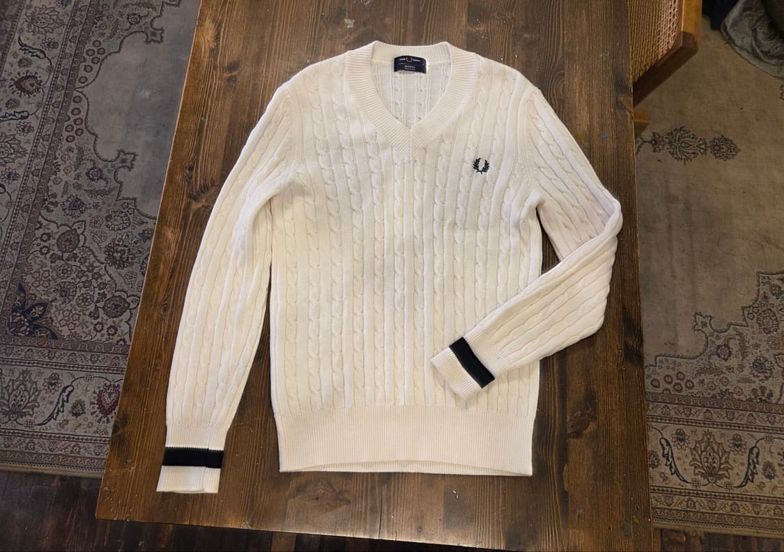 프레드 페리 케이블니트 상품이미지1