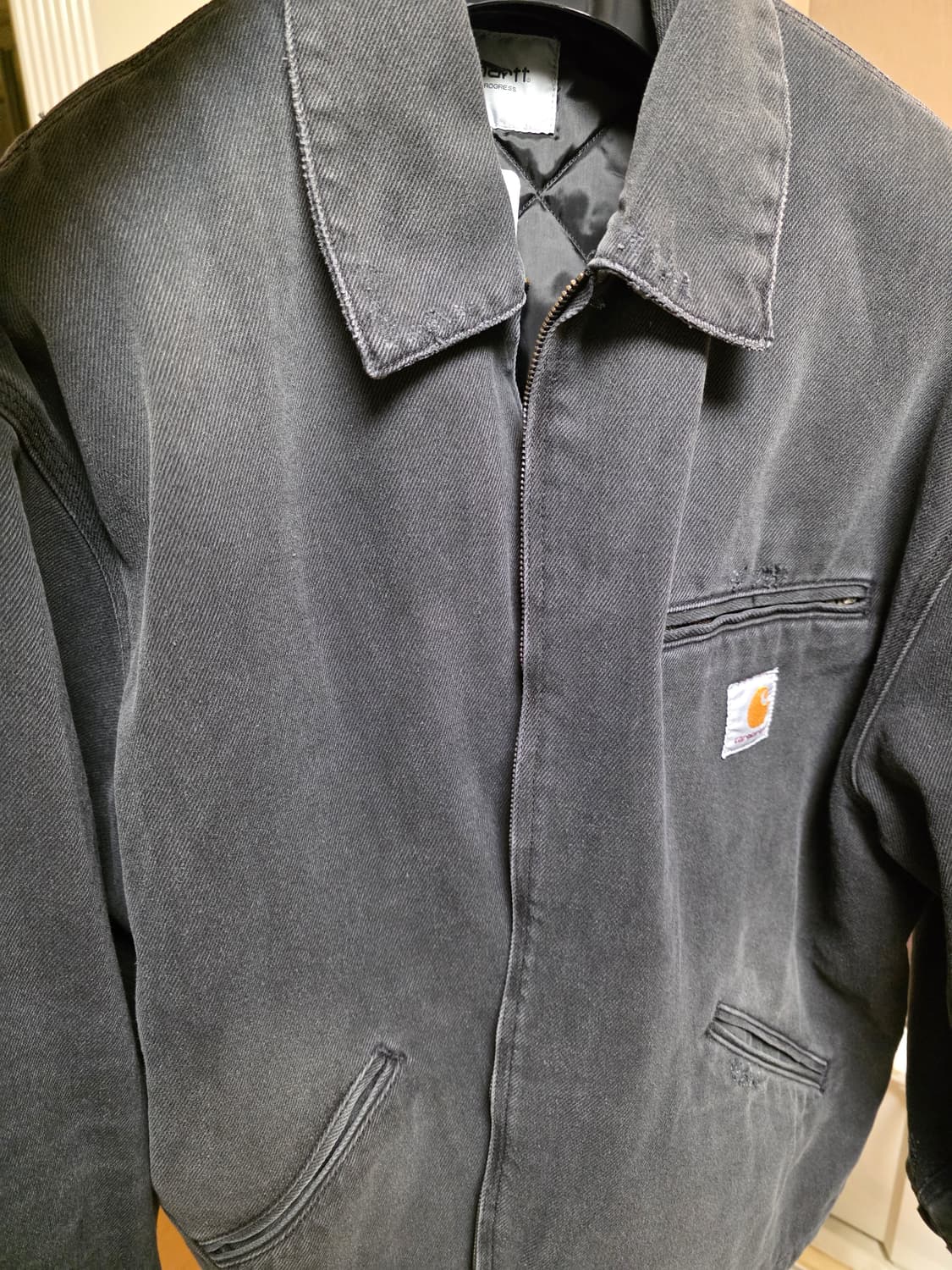 Carhartt WIP OG Detroit Jacket Black Gri 상품이미지5