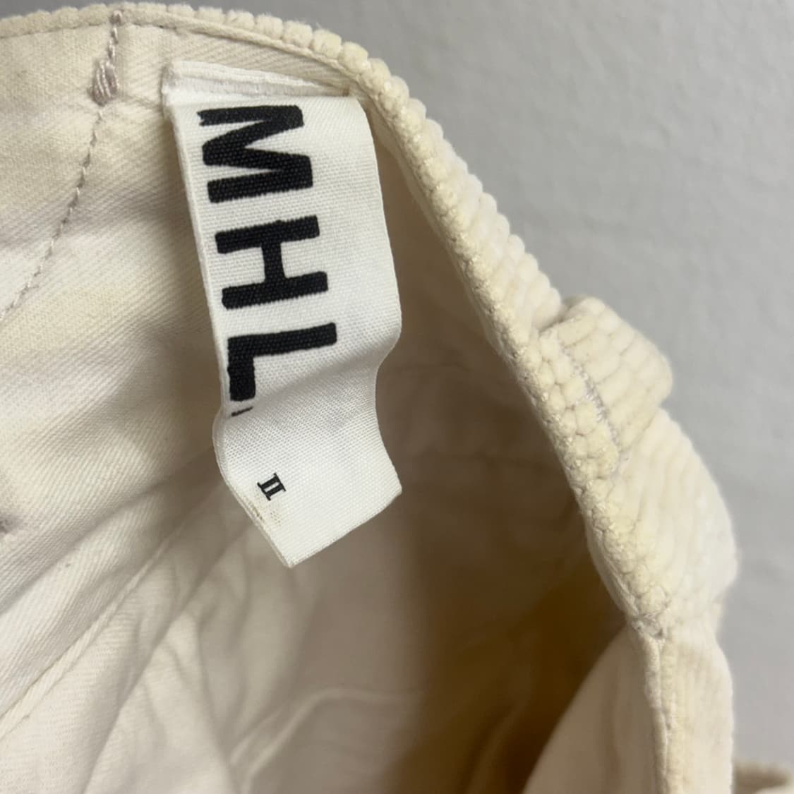 마가렛호웰 MHL 아이보리 코듀로이 미디스커트 2 상품이미지2