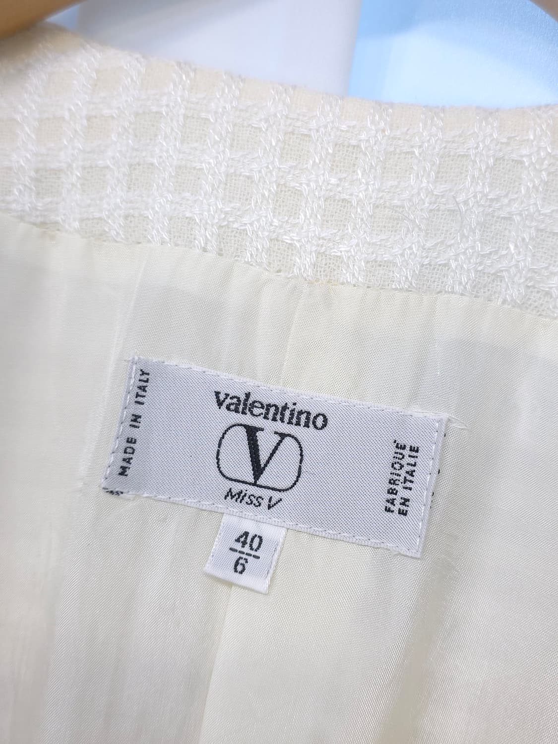 Valentino Miss V 아이보리 자켓 40/6 상품이미지4