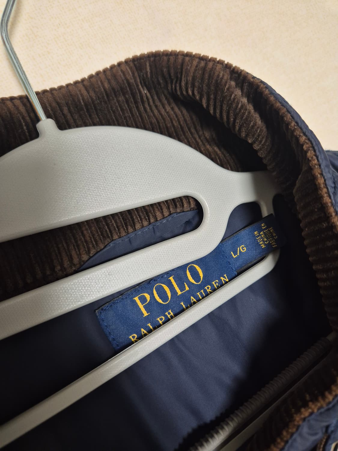 폴로 랄프로렌 네이비 퀼팅 자켓 L 105 상품이미지2