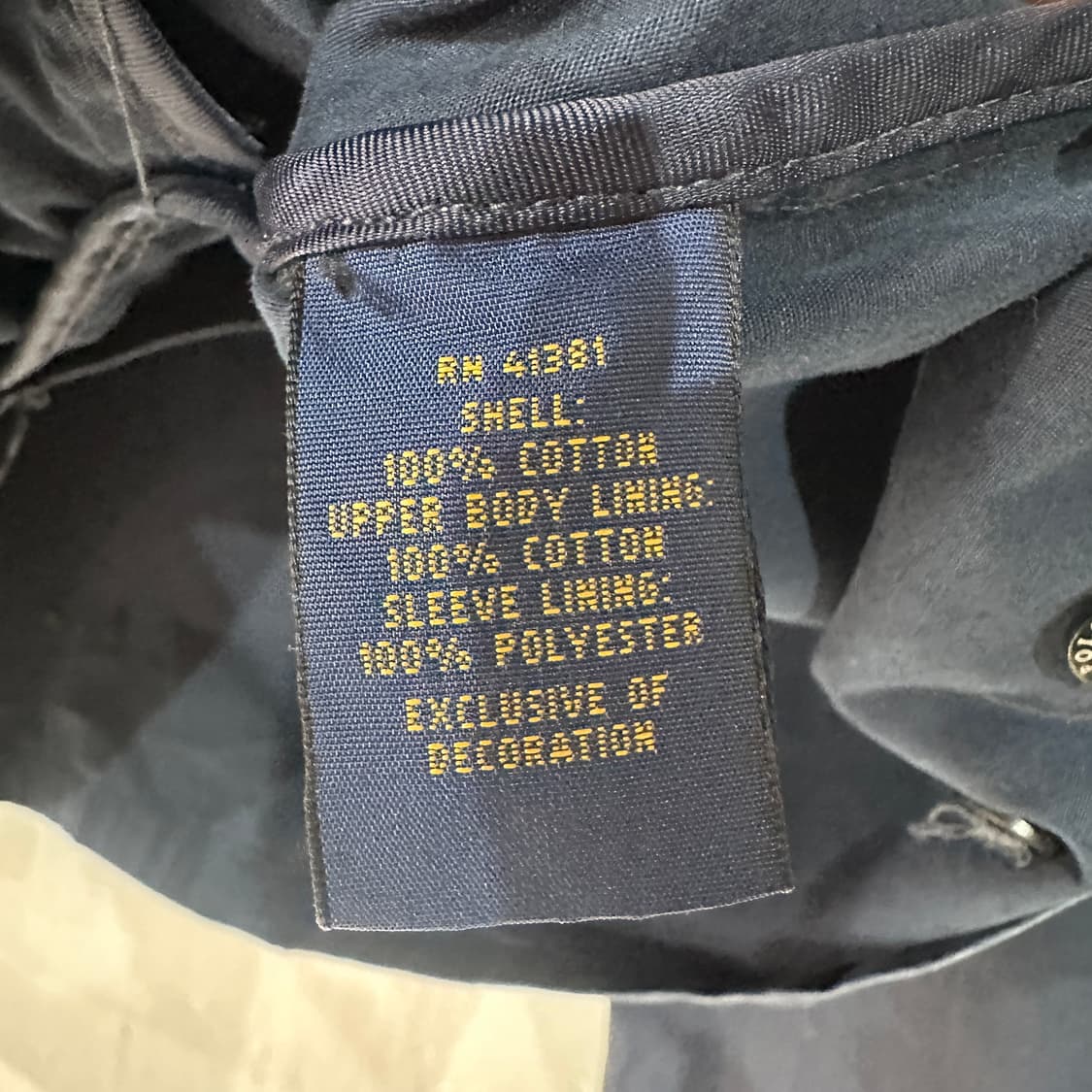 폴로랄프로렌 블루종 면자켓 M 상품이미지5