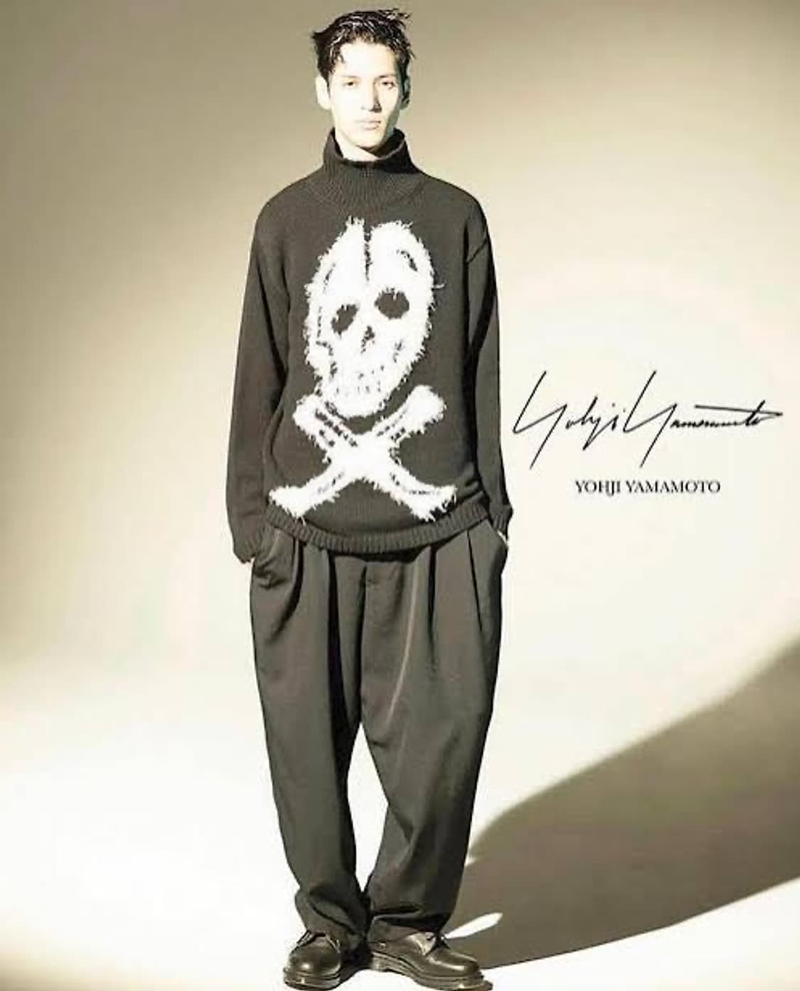요지 야마모토 1994 a/w 스컬 니트 스웨터 상품이미지2