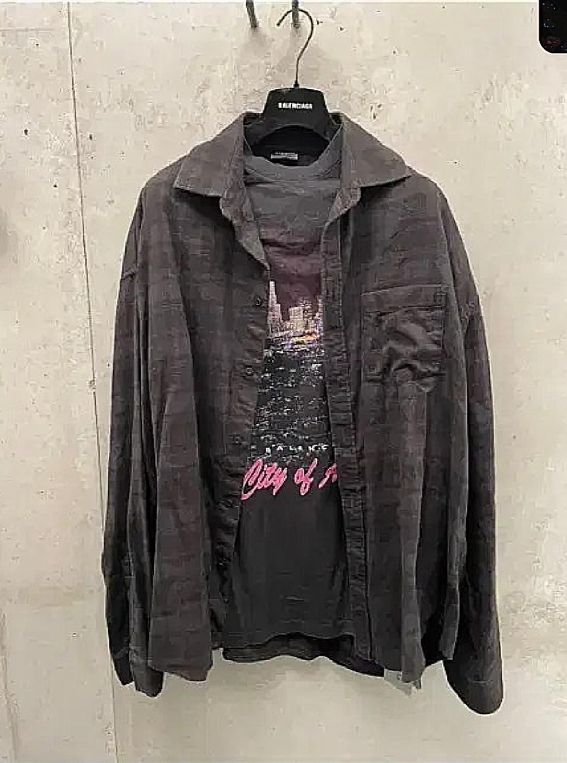 발렌시아가 레이어드 셔츠 25 FW 시티 오브 엔젤스 트롱프뢰유 파리스 상품이미지1