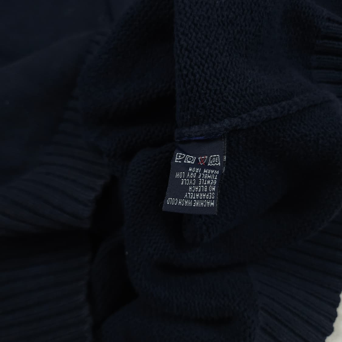 L(100) 폴로 랄프로렌 코튼 가디건 네이비 상품이미지6