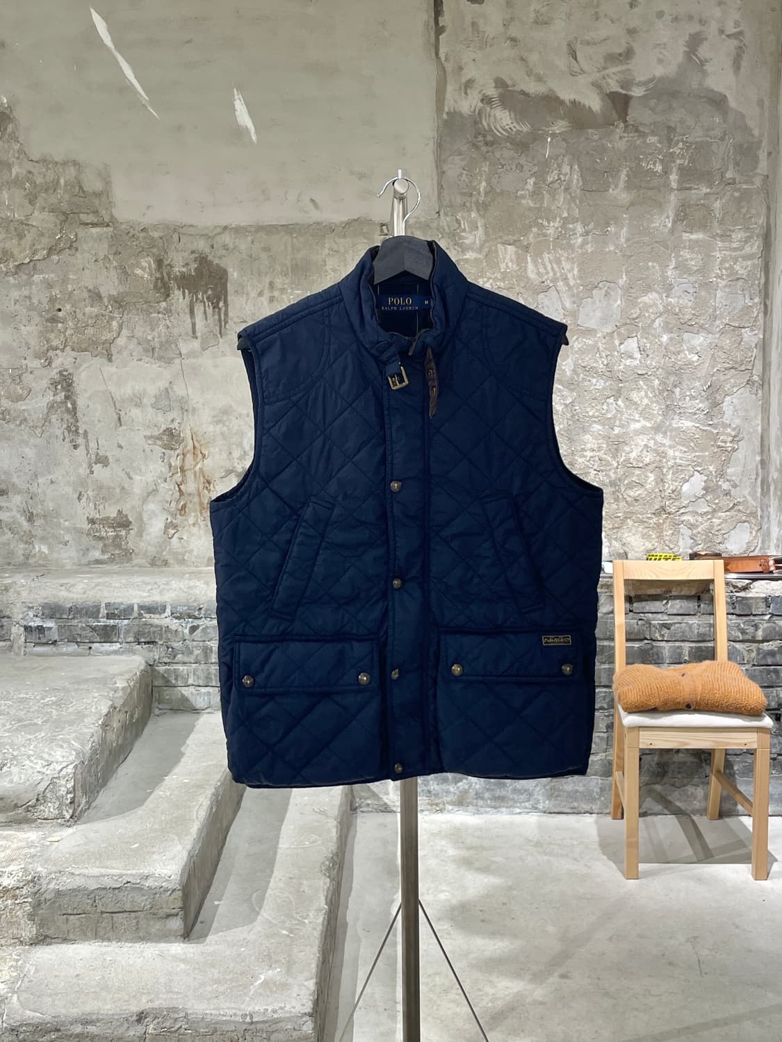 폴로 랄프로렌 네이비 나일론 퀼팅 베스트 상품이미지1