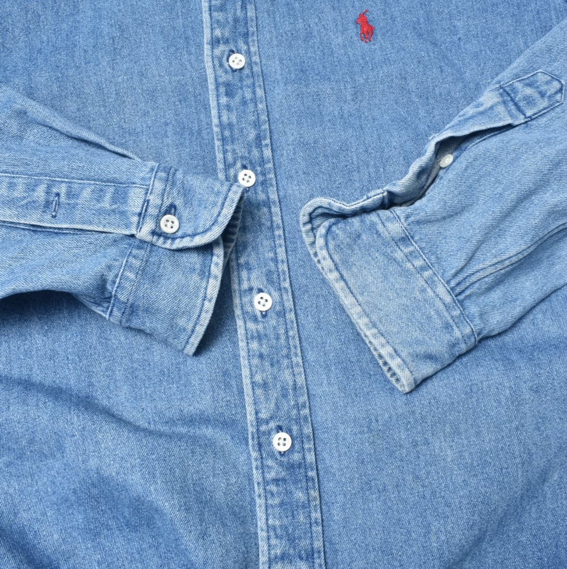 90s RRL 전신 폴로 랄프로렌 컨트리 데님셔츠 청남방 상품이미지6