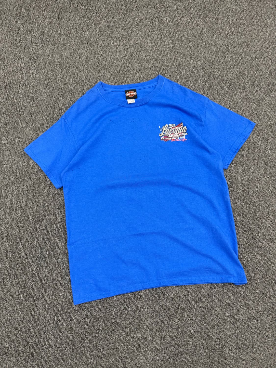 L)할리데이비슨 빈티지 프린팅 Laconia 반팔 상품이미지2