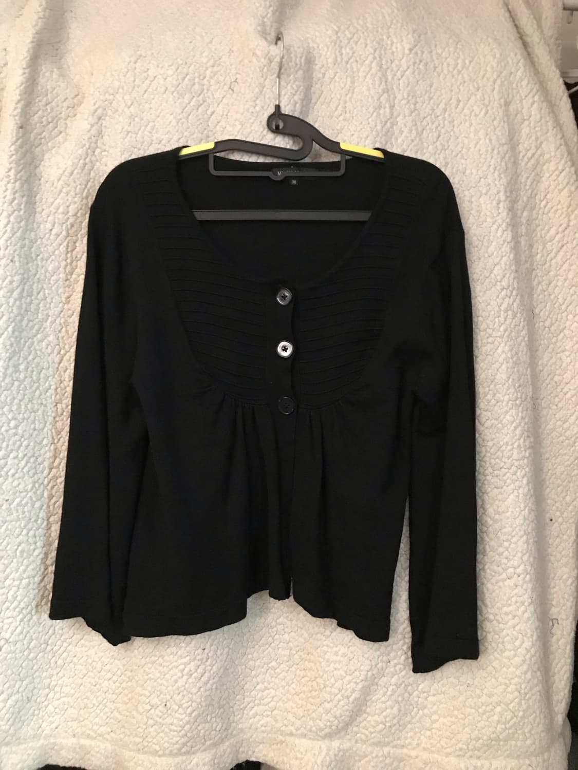빈티지 블랙 니트 블라우스 상품이미지1