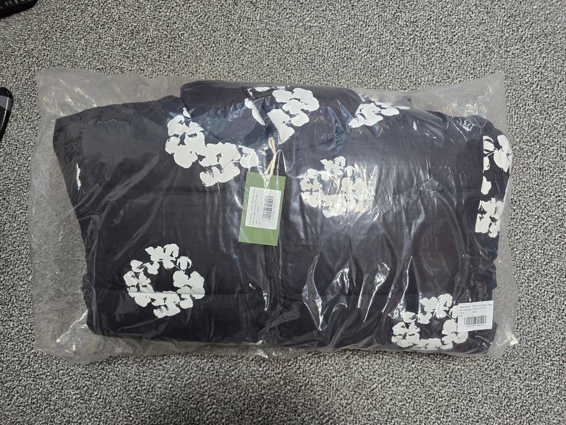 [L] 데님티어스 다운 자켓 패딩 블랙 상품이미지3