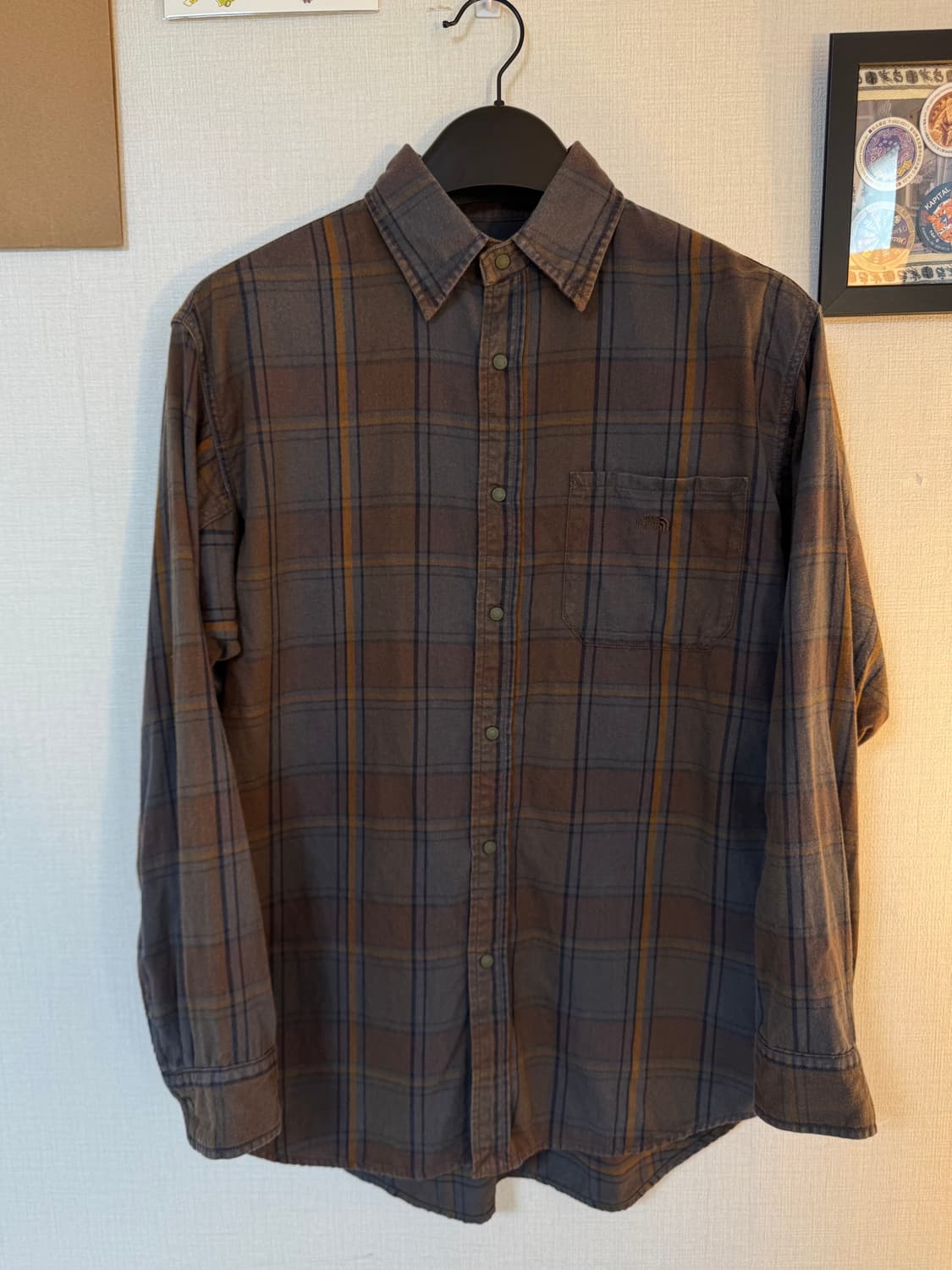 [S]노스페이스 퍼플라벨 체크셔츠 상품이미지1