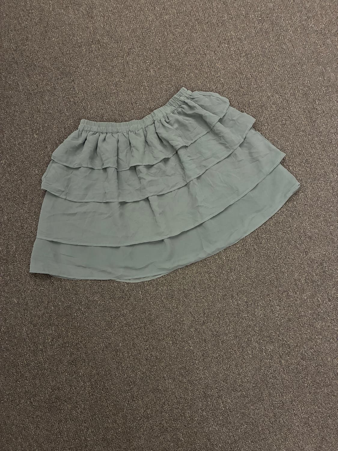 OS)Japanese vintage 여성 그레이 캉캉 미니 스커트 상품이미지5