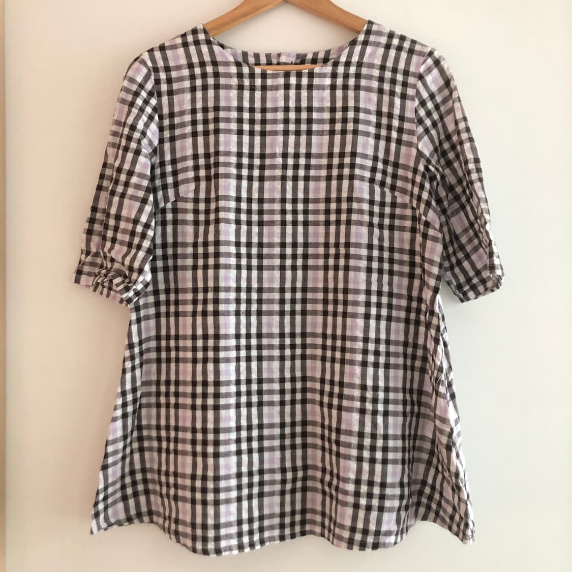 purple check onepiece 상품이미지1